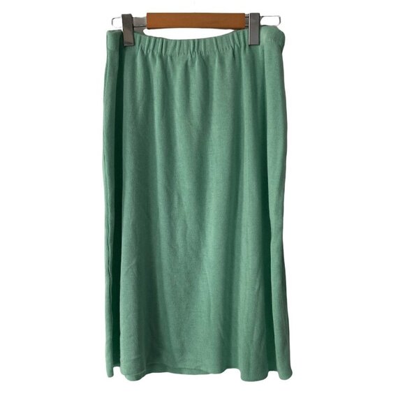 DUET Vintage 2 Piece Knit Skirt Set Mint Green Pastel US S/M - Picture 6 of 8